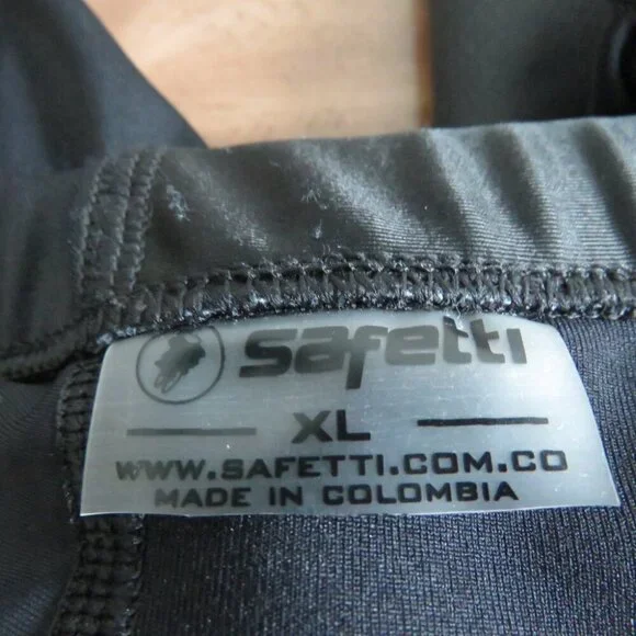 SAFETTI Black Biking Cycling Padded Shorts Gran Fondo Whistler - Men's Size XL - Picture 15 of 16